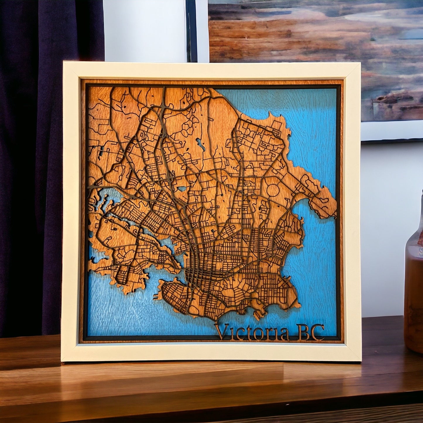 Victoria BC Map Wall Decor