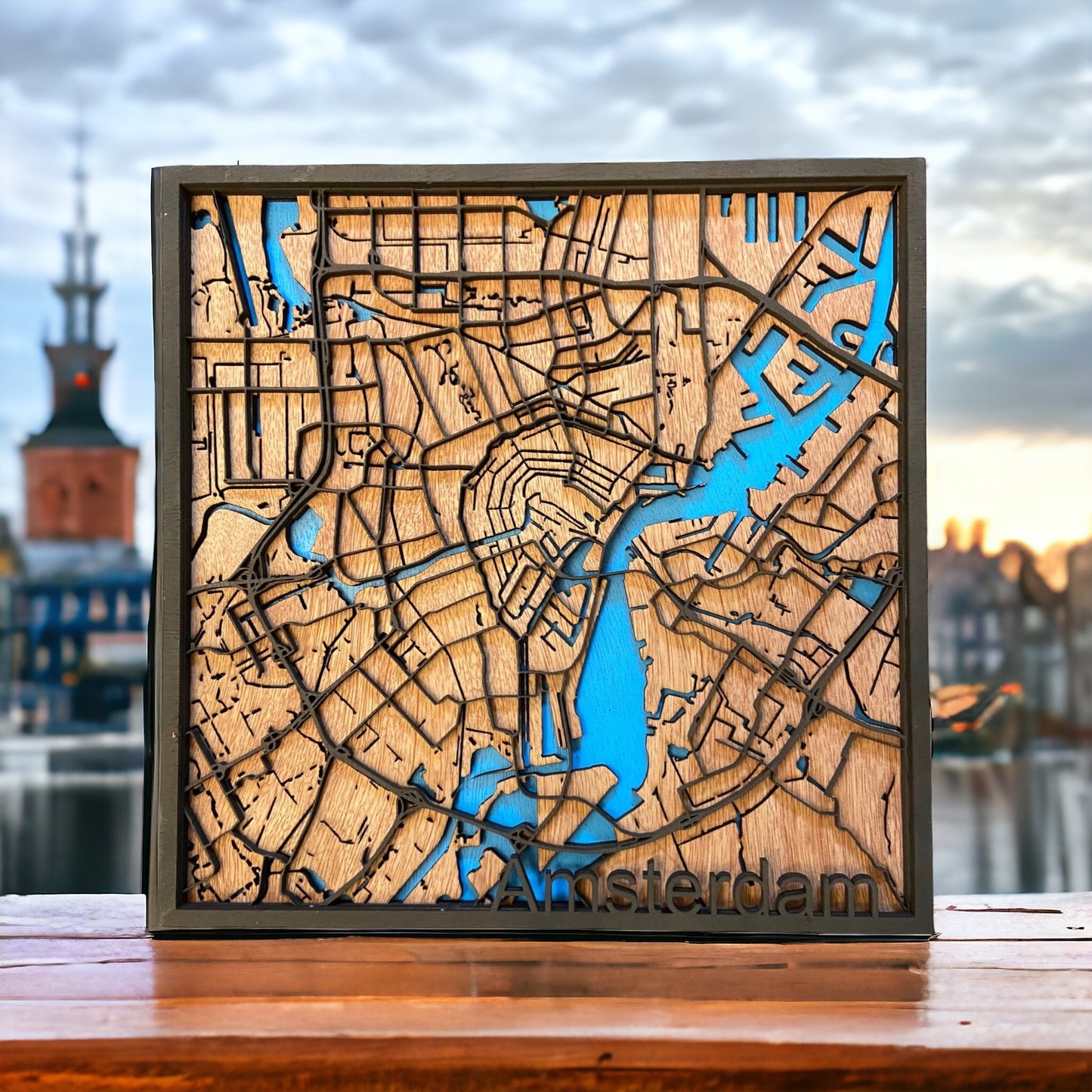 Amsterdam Map Wall Decor