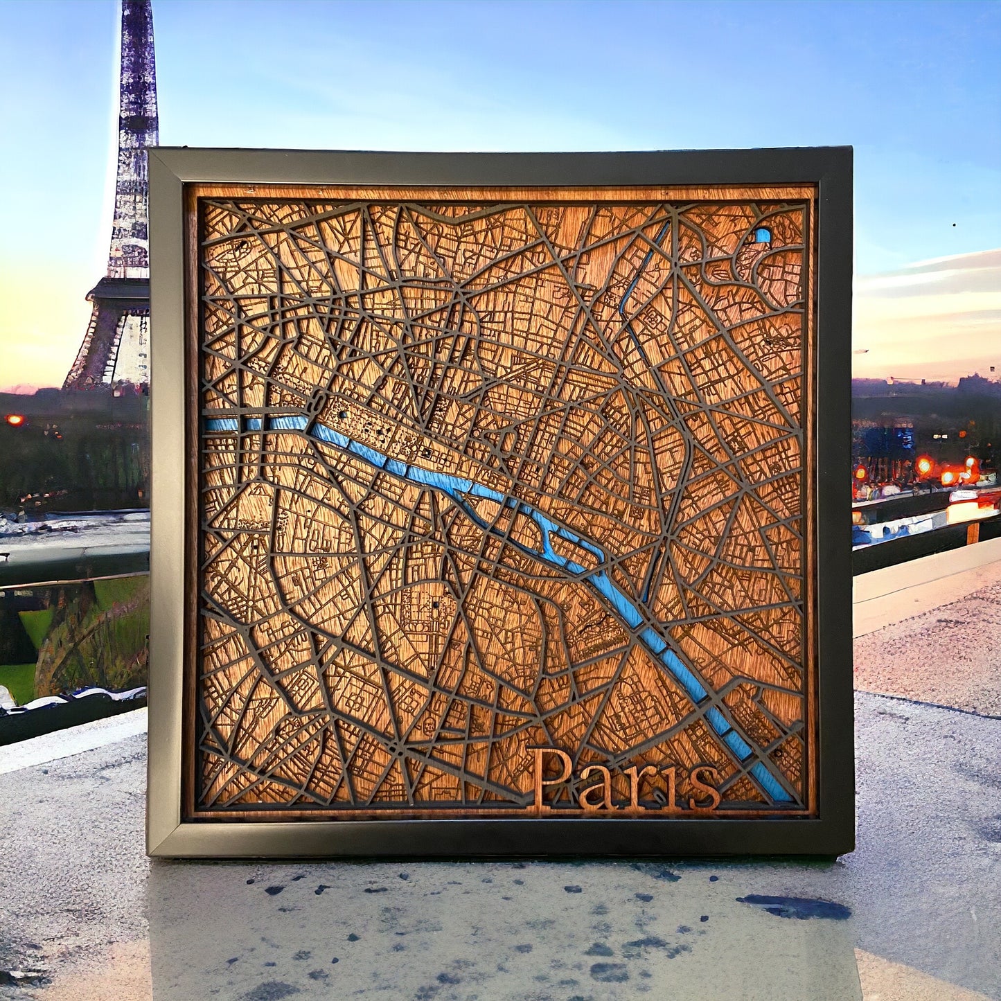 Paris Map Wall Decor