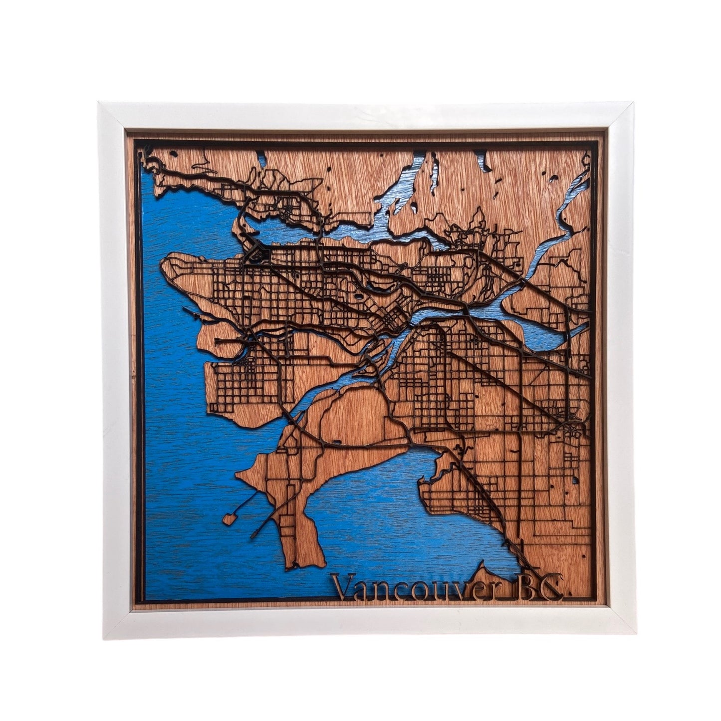 Vancouver Map Wall Decor