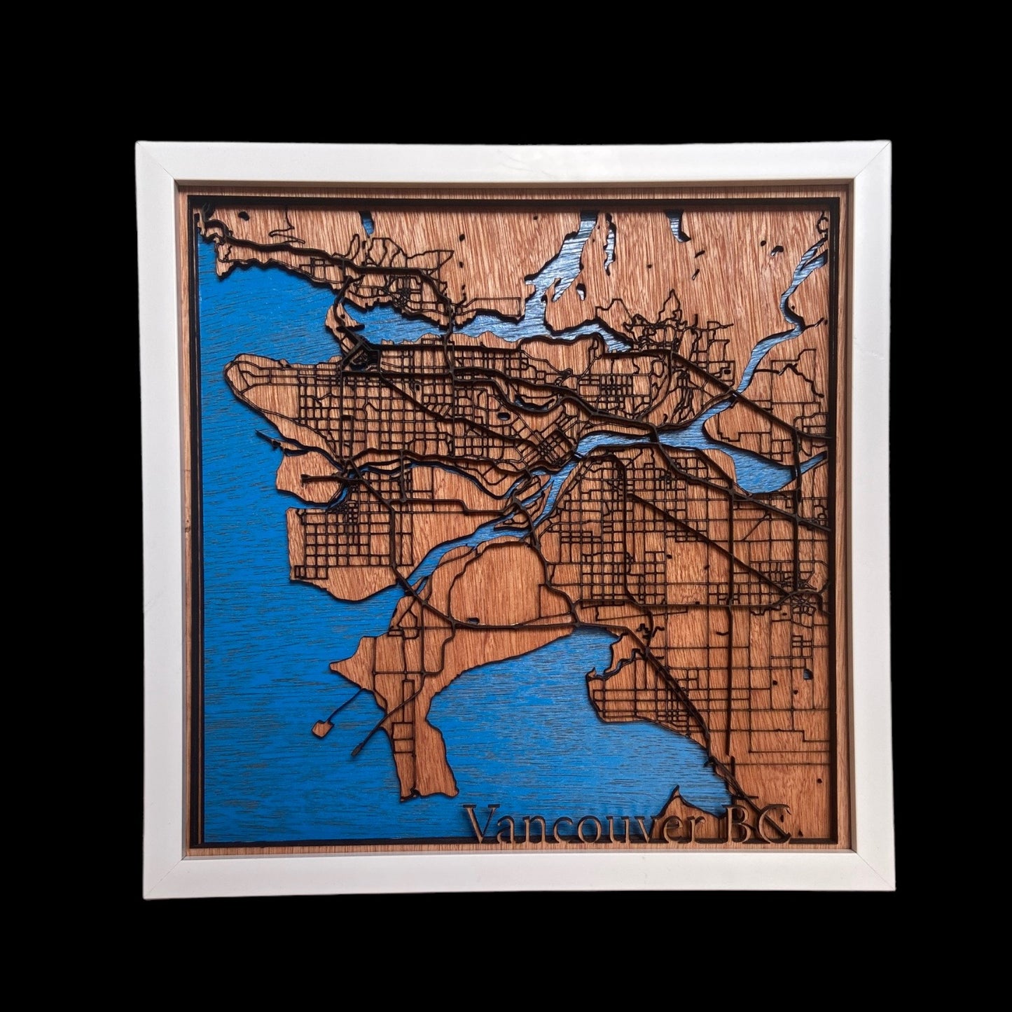 Vancouver Map Wall Decor