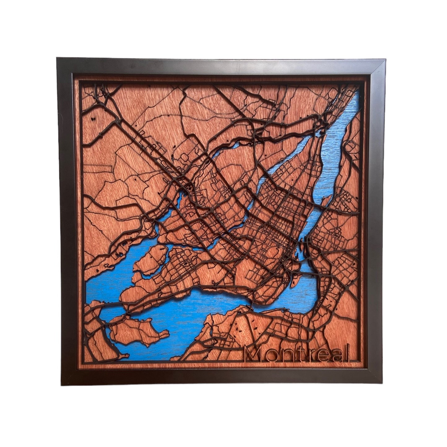 Montreal Map Wall Decor