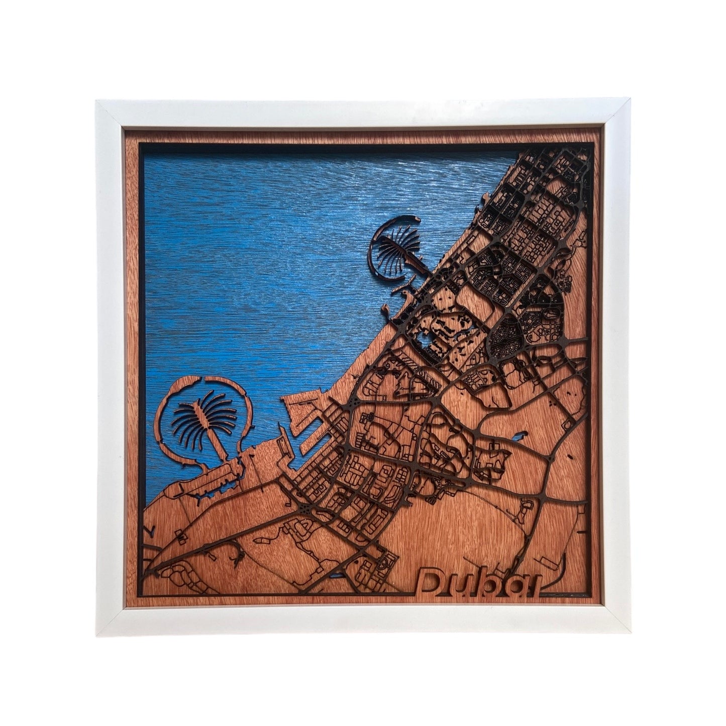 Dubai Map Wall Decor