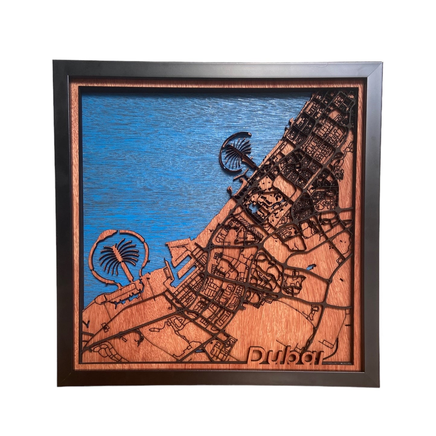 Dubai Map Wall Decor