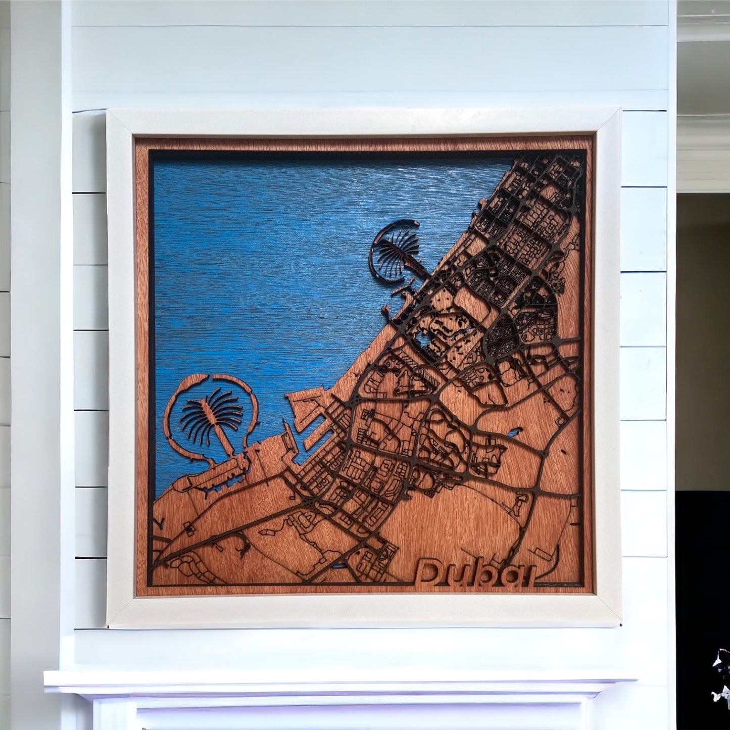 Dubai Map Wall Decor