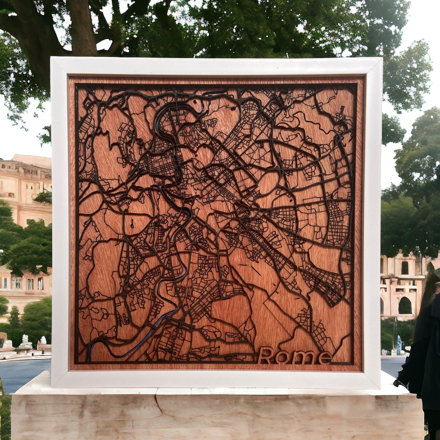 Rome Map Wall Decor