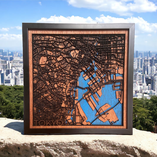 Tokyo Map Wall Decor