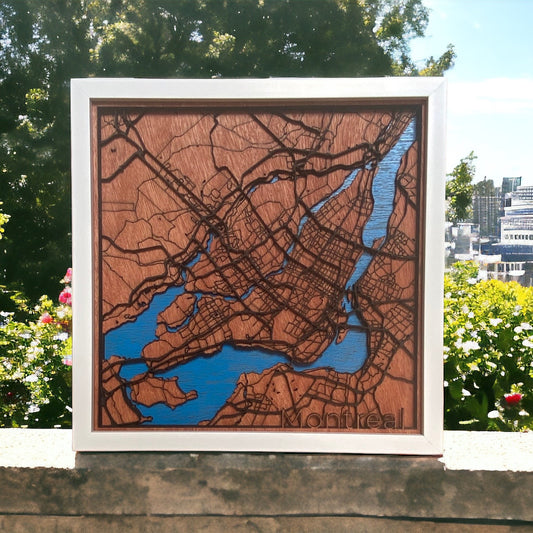 Montreal Map Wall Decor