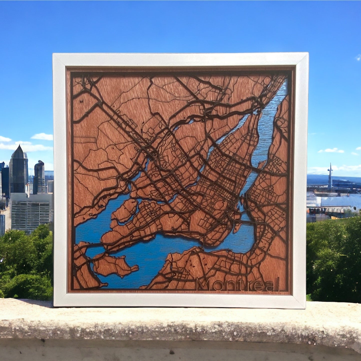 Montreal Map Wall Decor